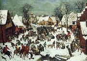 BRUEGEL, Pieter the Elder The Slaughter of the Innocents oil painting on canvas